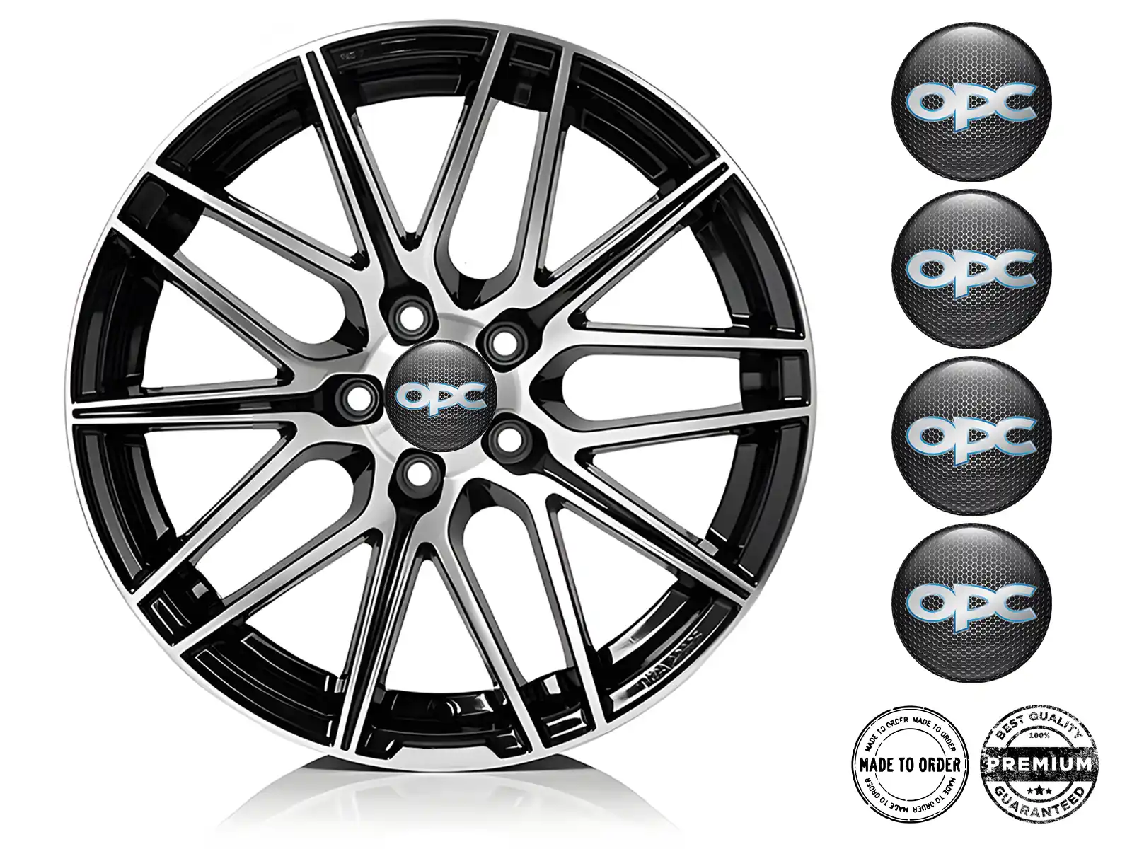 Opel Design Autocollants Cache-Moyeu Étiquettes Bombées